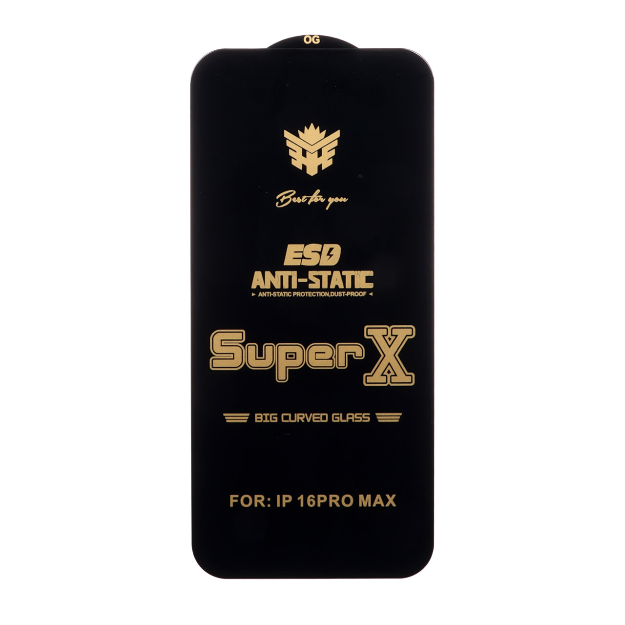 محافظ صفحه نمایش آنتی استاتیک Full Cover Super X مدل Apple iPhone 16 Pro Max
